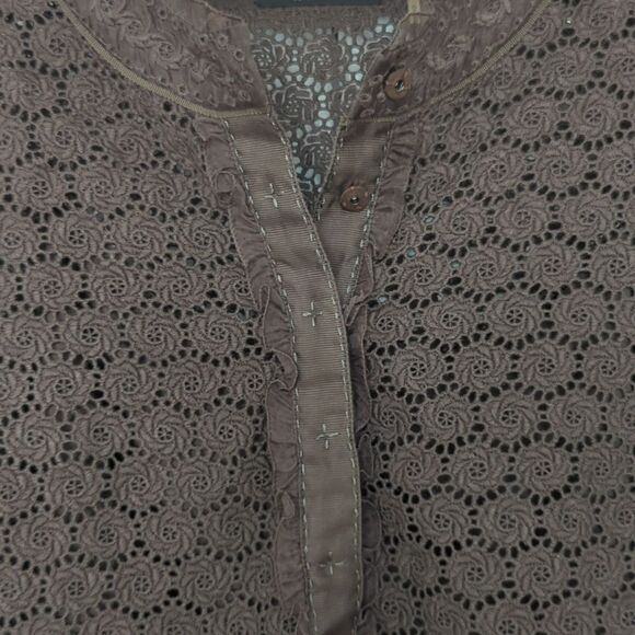 Elie Tahari Crochet Mini Dress Embroidered Small - Picture 3 of 11